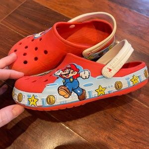 Kids Size 13 Mario Crocs